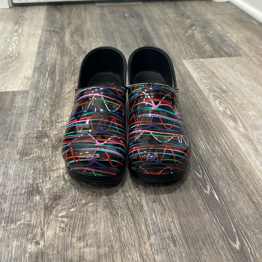 Dansko multi colored clogs size 41